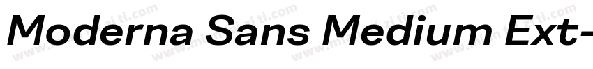 Moderna Sans Medium Ext字体转换